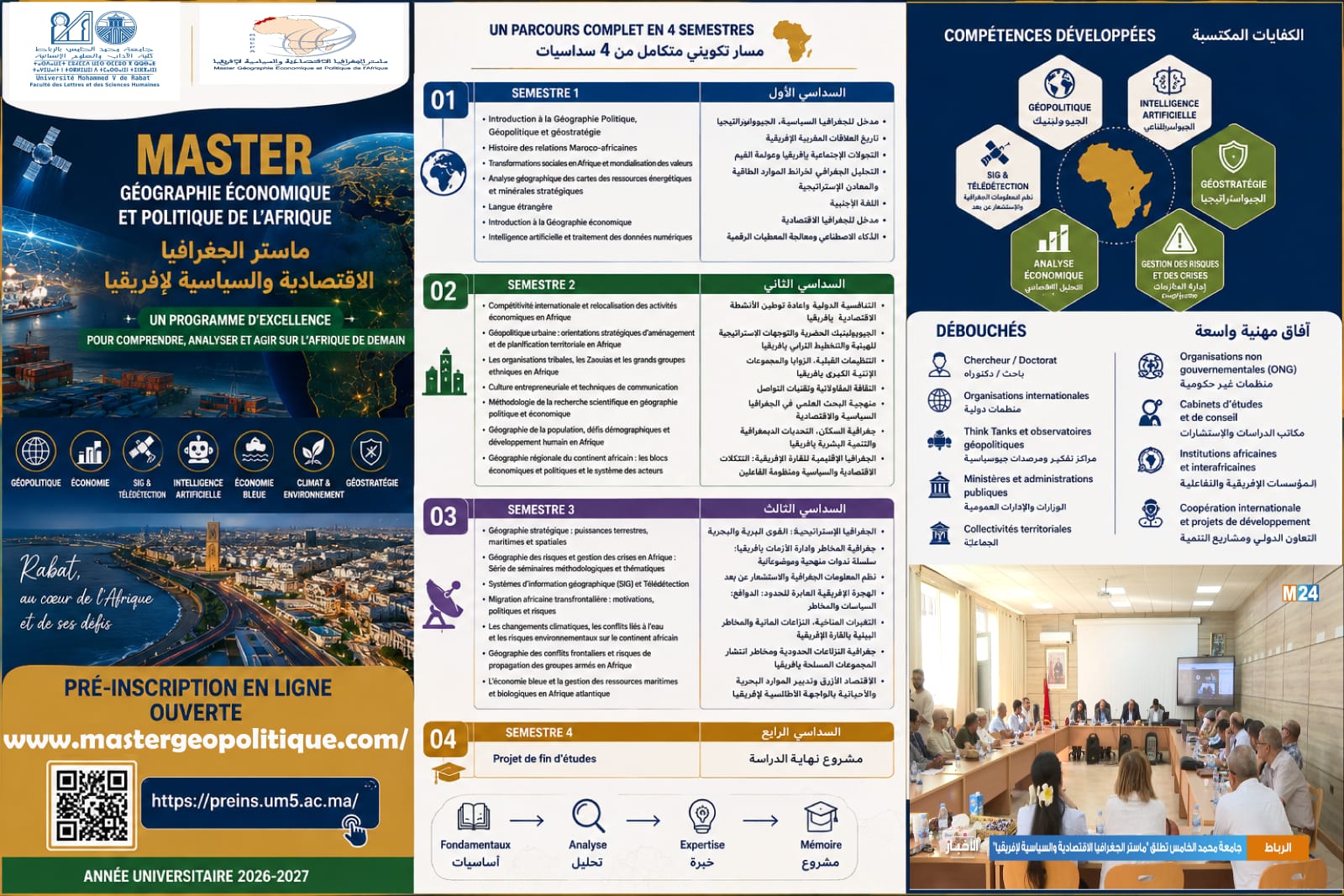 ماستر الجغرافيا الاقتصادية والسياسية لإفريقيا